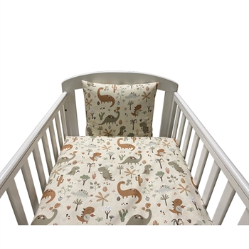 Nørgaard Madsen Babysängkläder, Beige Dino